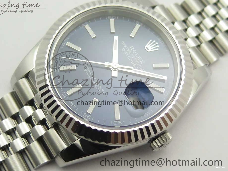 MiroTime 0517 DateJust 41 126334 ARF 1:1 Best Edition 904L Steel Blue Dial on Jubilee Bracelet A WaterResistant 3254